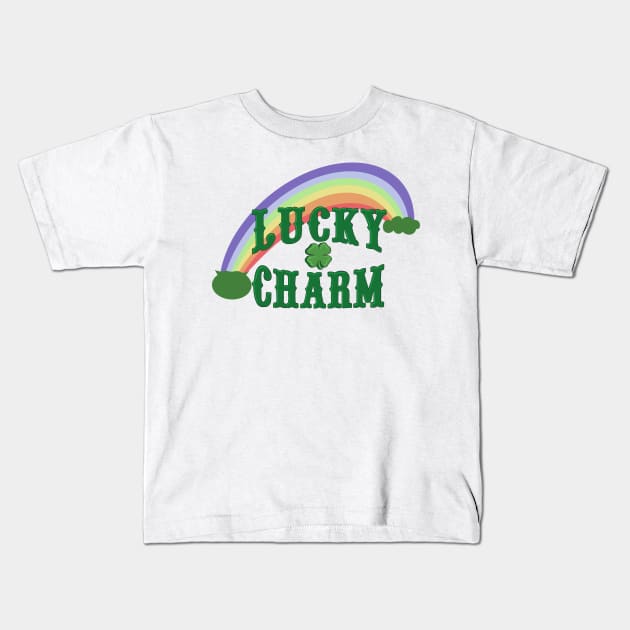 Lucky charm st Patrick’s day Kids T-Shirt by Holailustra